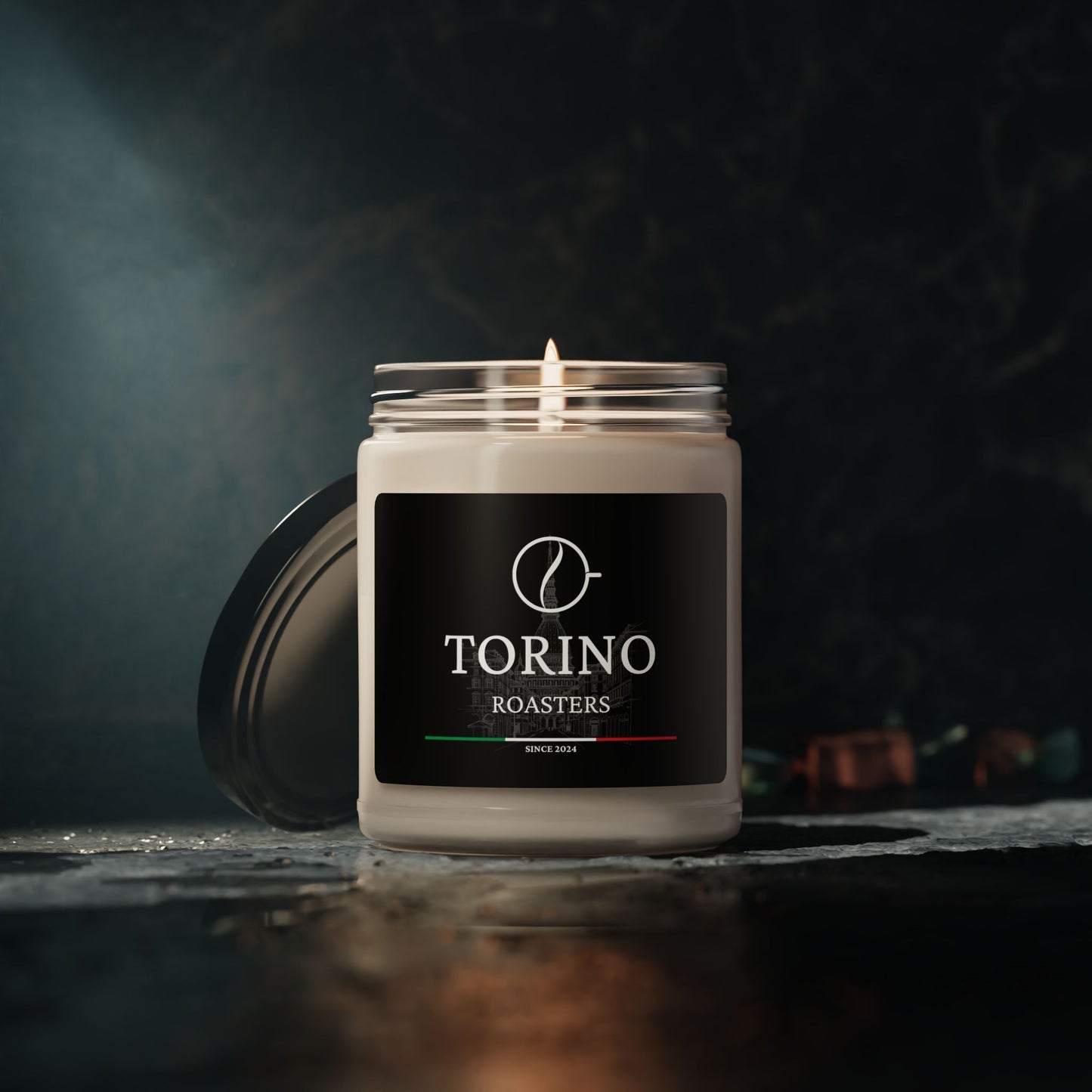Nero Torino Scented Soy Candle — 9oz Jar | Elegant Black-Label Home Fragrance
