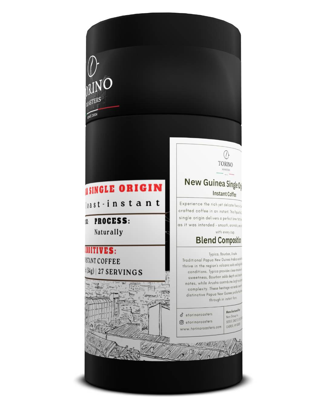 New Guinea Single Origin Instant Coffee - Medium Roast ( 1.9 oz )