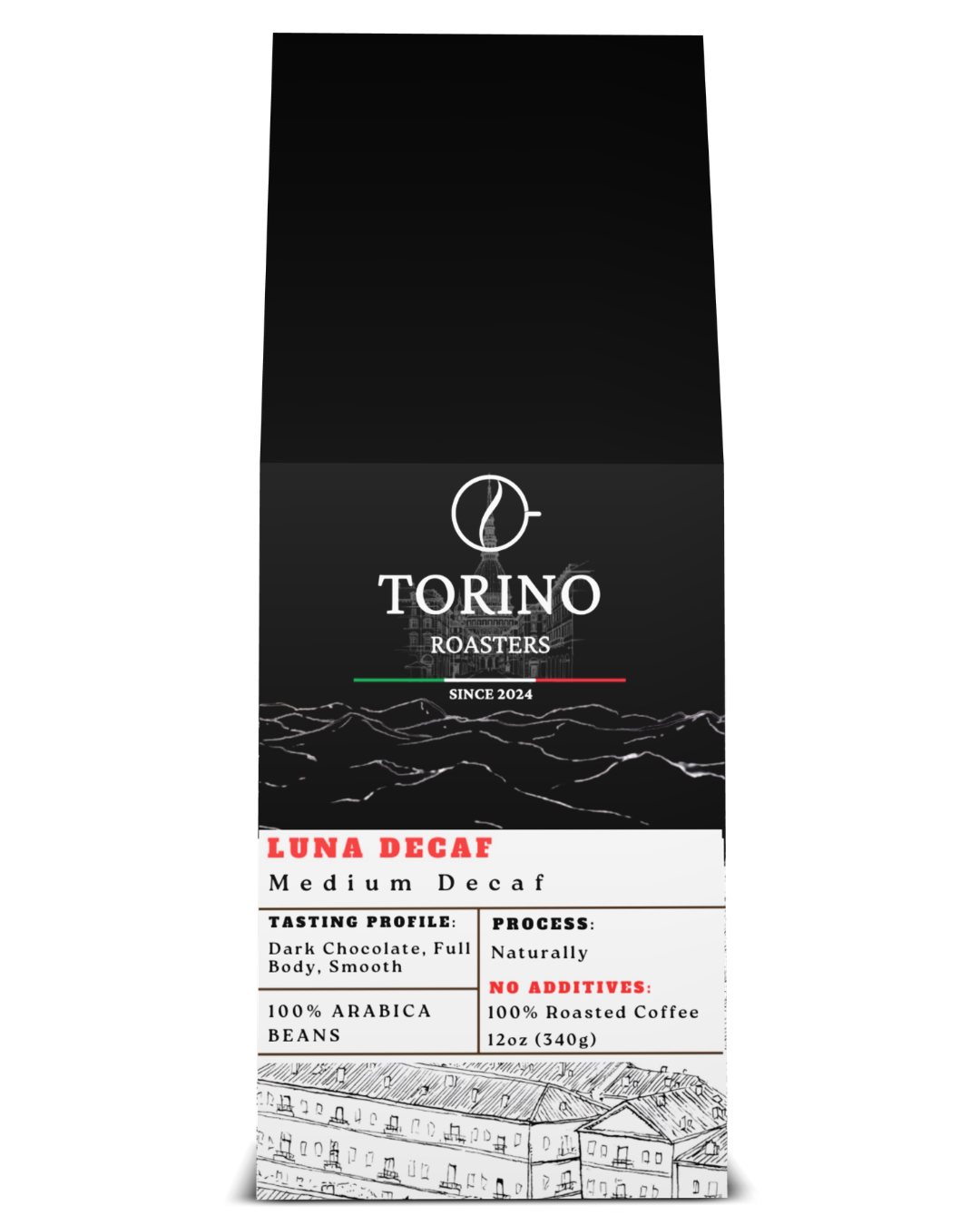 Luna Decaf - Medium / Dark Roast ( 12 oz )