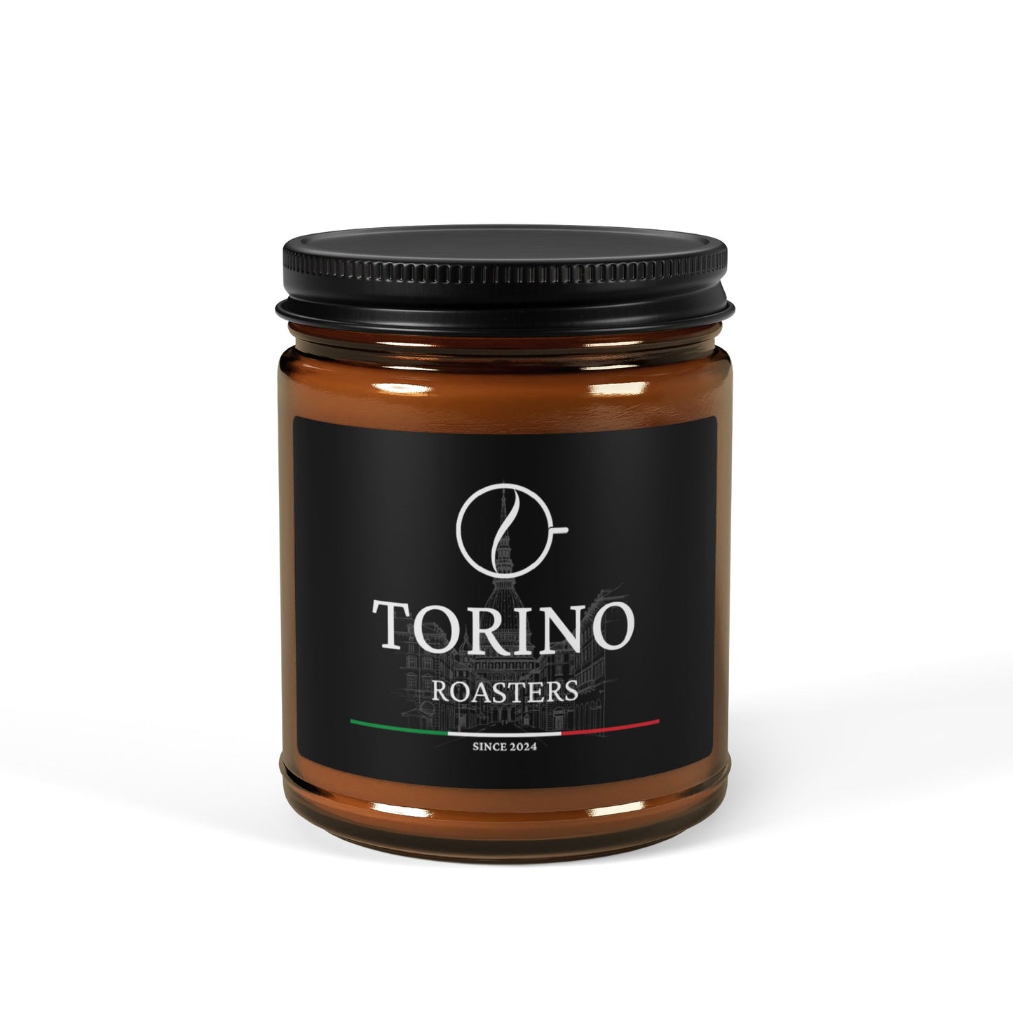 Torino Roasters Scented Soy Candle — Amber Jar