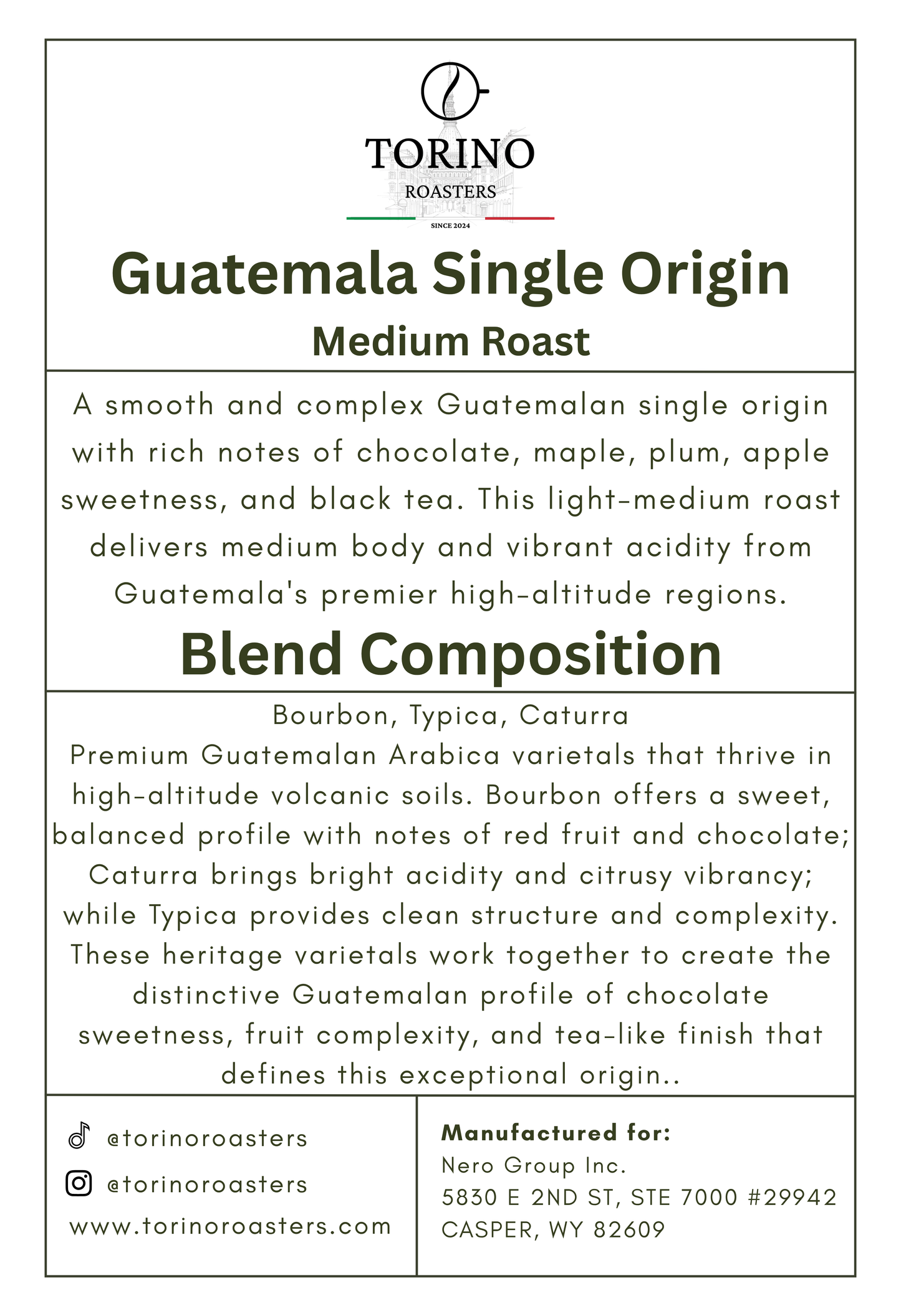 Guatemala Single Origin - Medium Roast