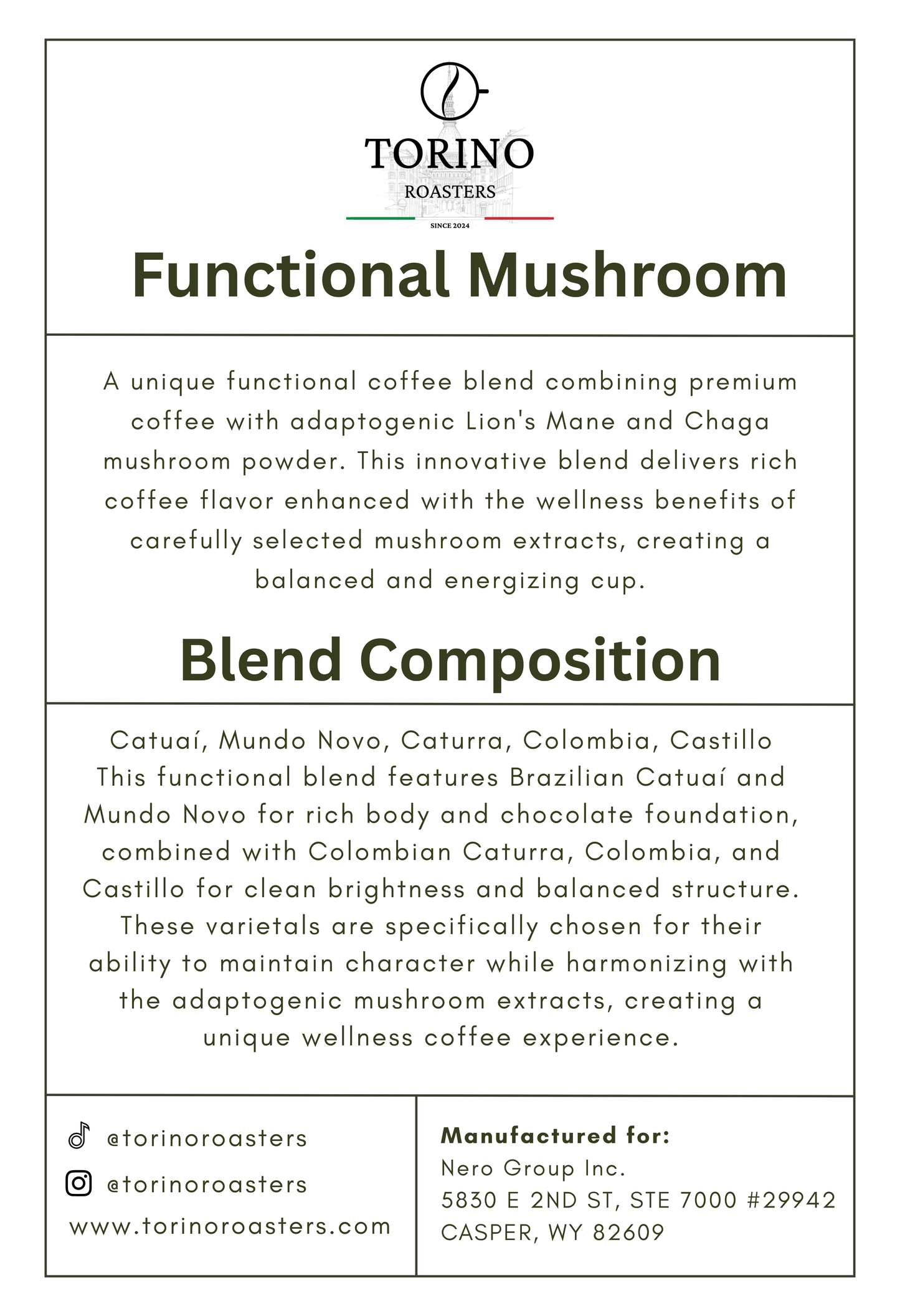 Functional Mushroom - Medium Roast